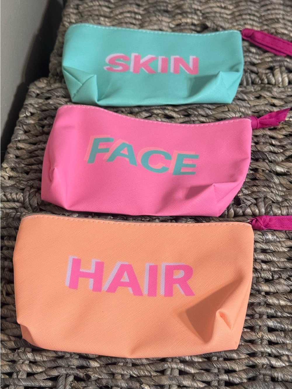 NWOT Set of 3 Makeup cases/storage bags/purse organizers/hair/art organizers